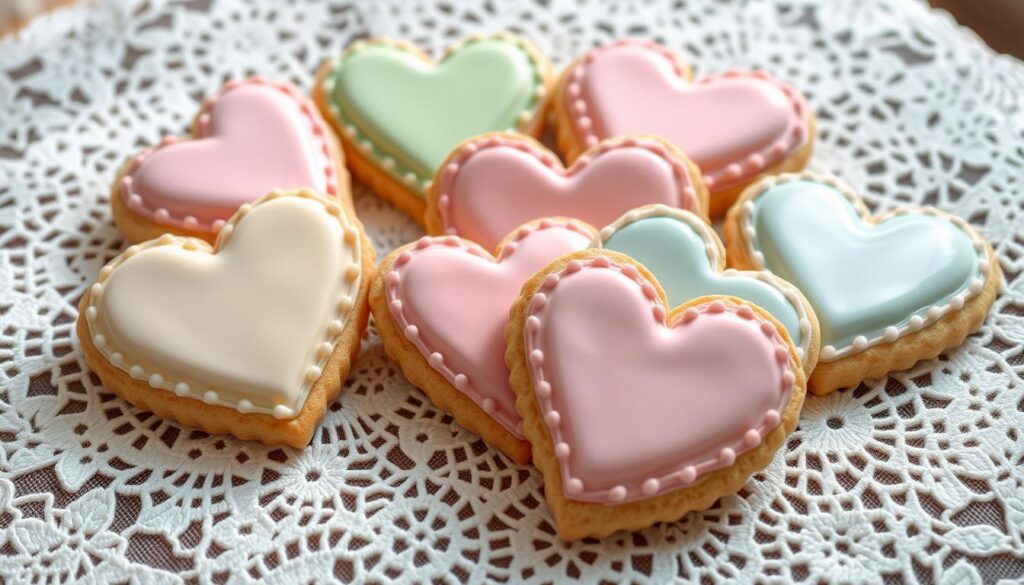 heart-shaped cookies