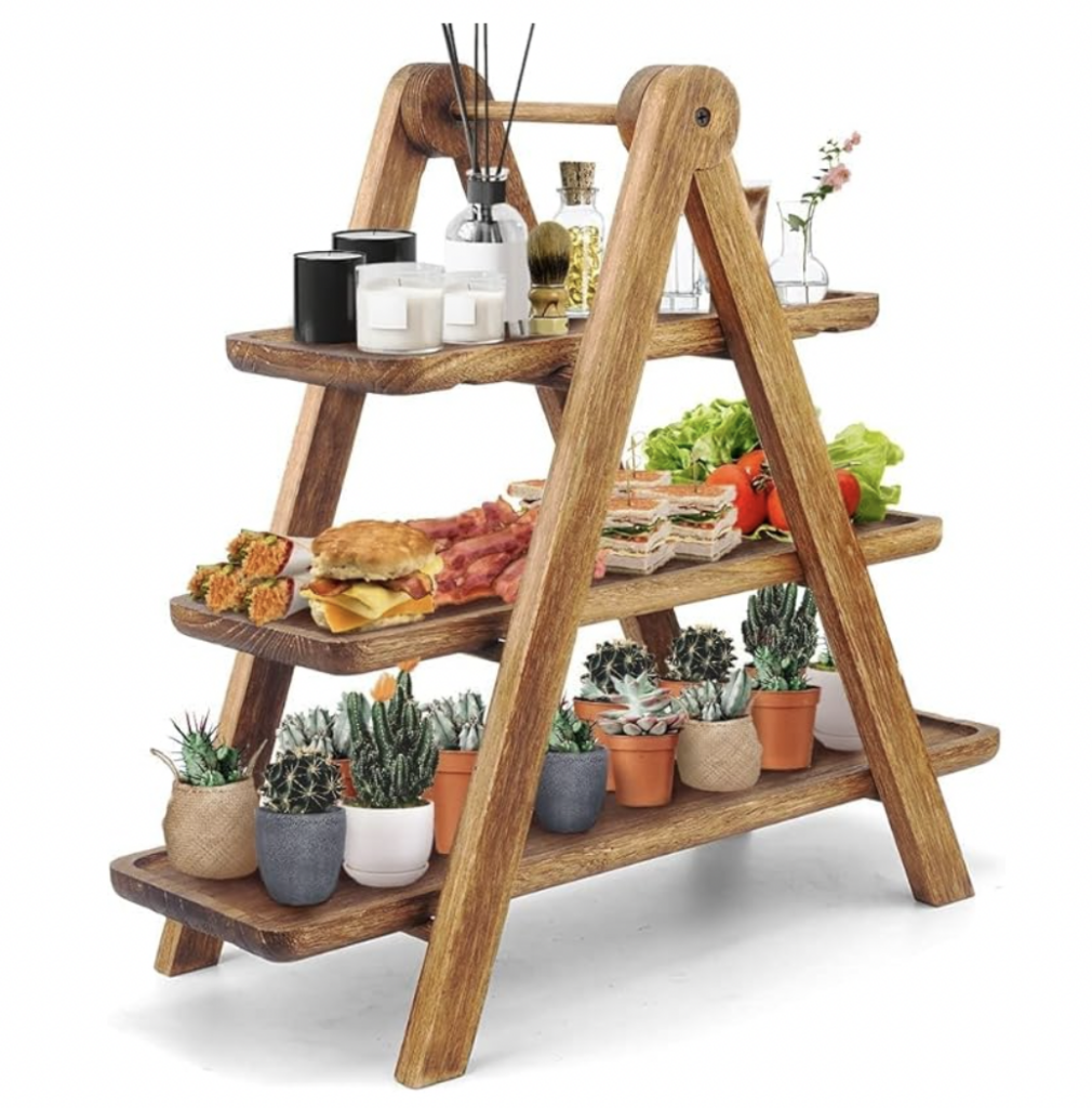 farmhouse tired tray stand