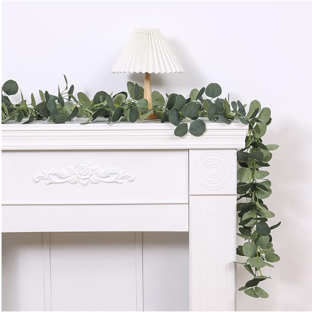 faux eucalyptus garland