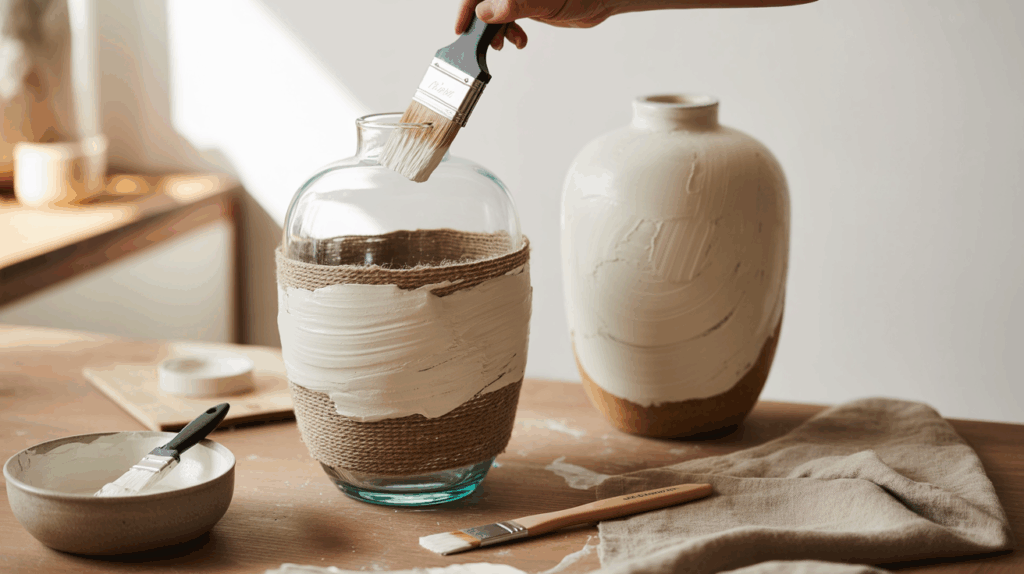 textured vase technique