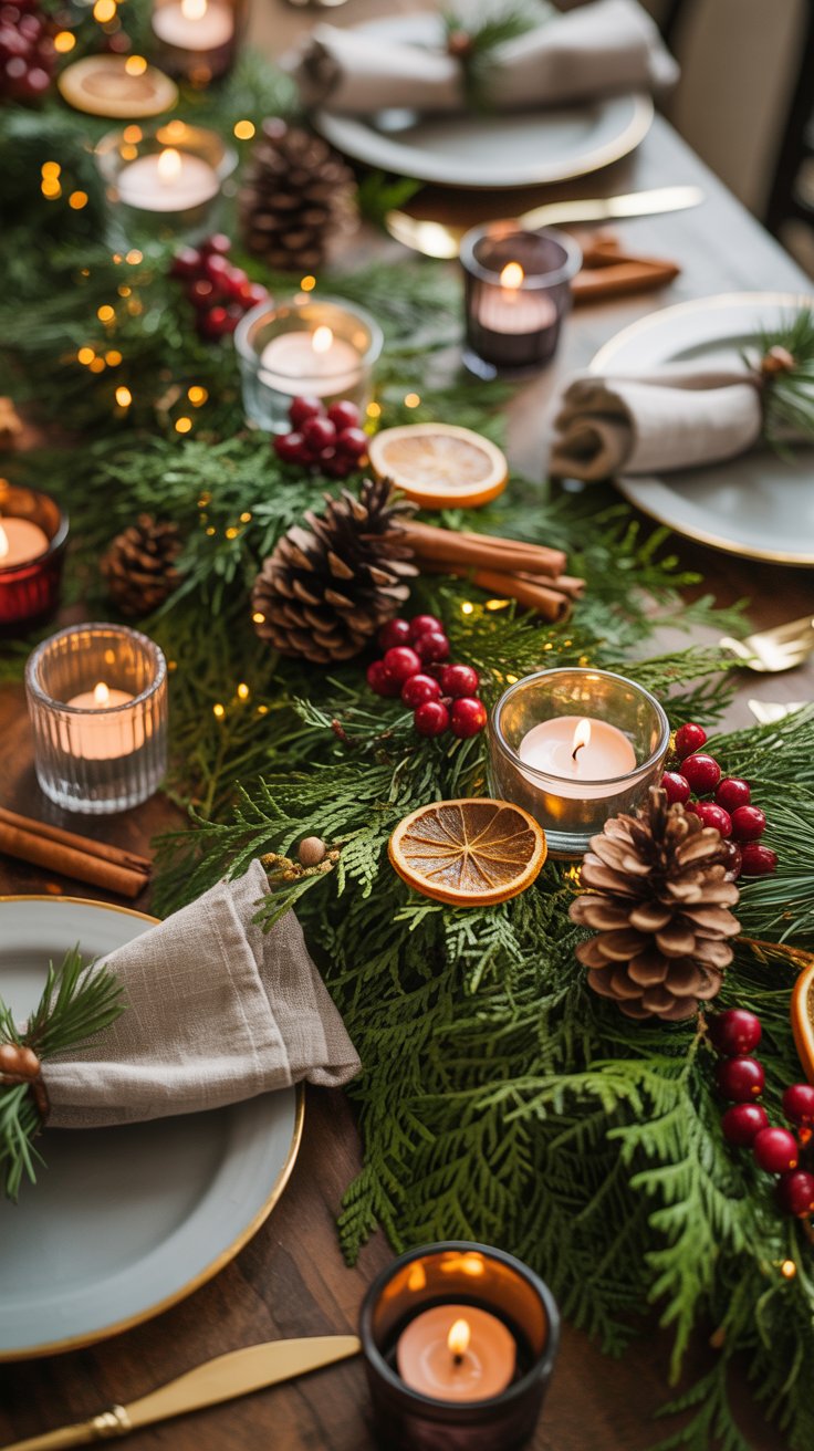 beautiful Christmas table setting
