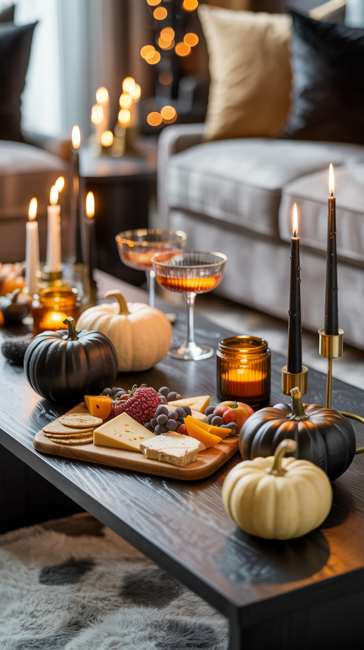 halloween table setting