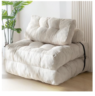 folding bed, jewellery cabinet with mirror and a make up set