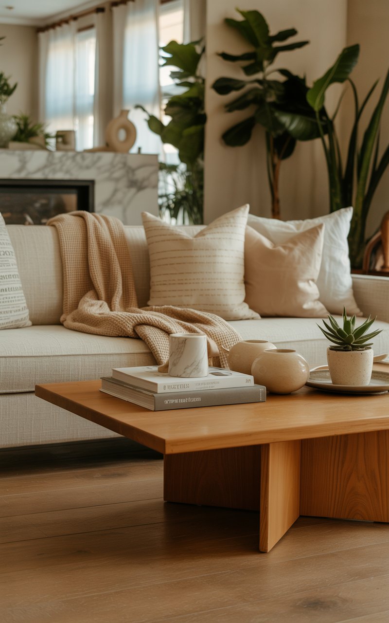 image of neutral couch and coffee table