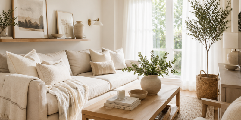 tiny retreat decor ideas for small spaces with neutral textures and cozy styling