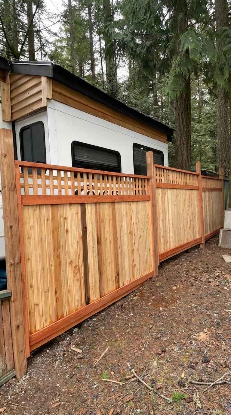 Building a backyard fire pit area on gravel base during tiny retreat makeover