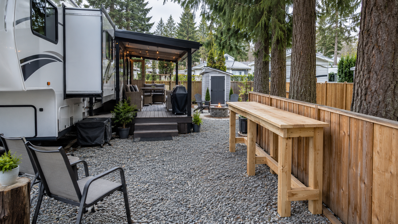 Small RV Patio Ideas: What Our DIY Outdoor Bar Mistake Taught Us